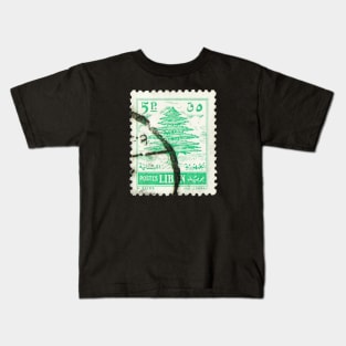 Lebanon stamp vintage Kids T-Shirt